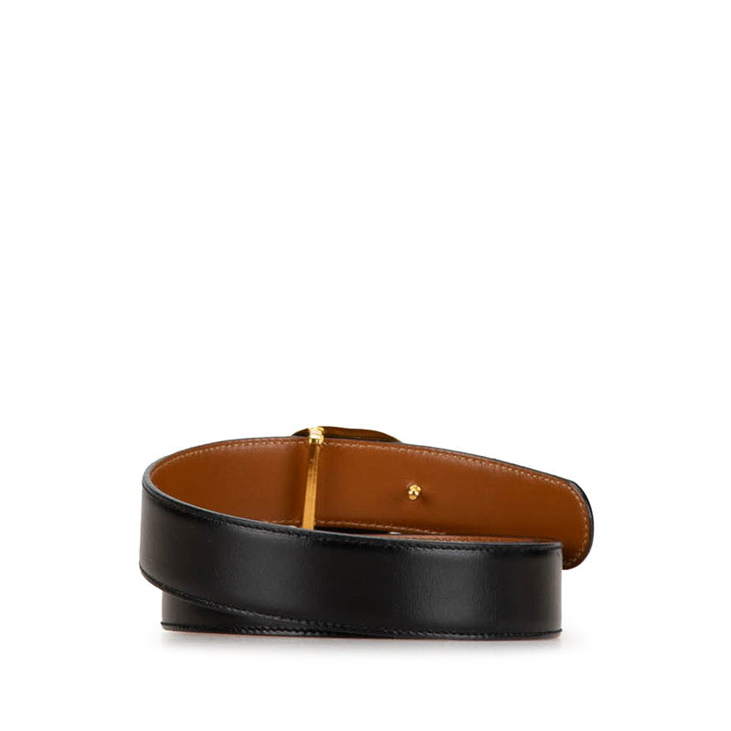 Gucci Interlocking G Leather Belt Black