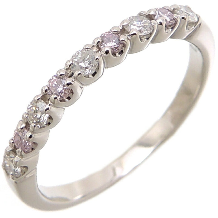 LuxUness  Non-Brand Ladies' Ring in Pt900 Platinum with 0.20ct Pink Diamond Metal Ring in Great Condition