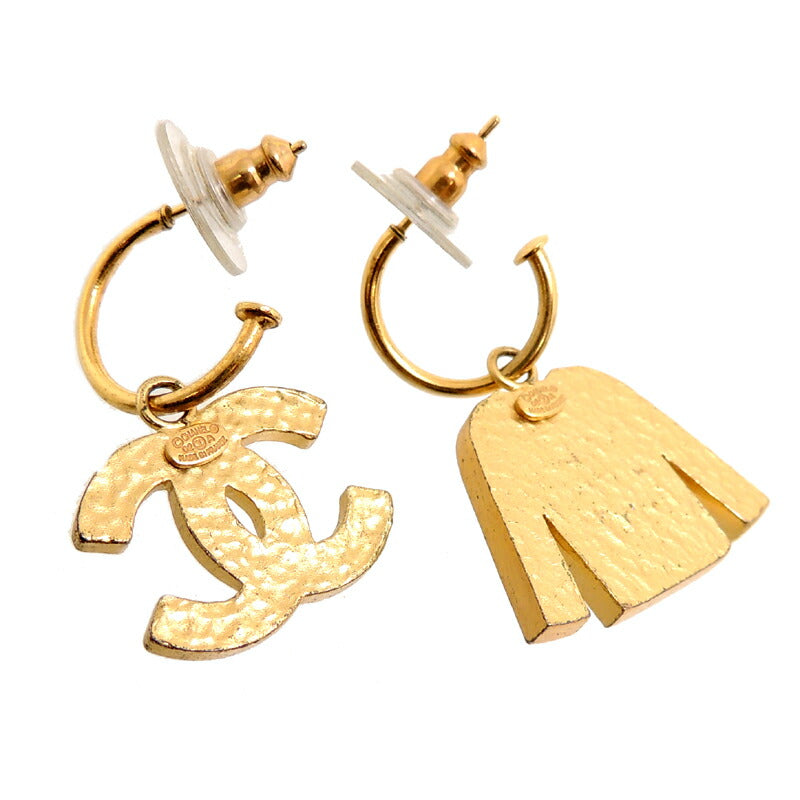 CC & Jacket Motif Drop Earrings