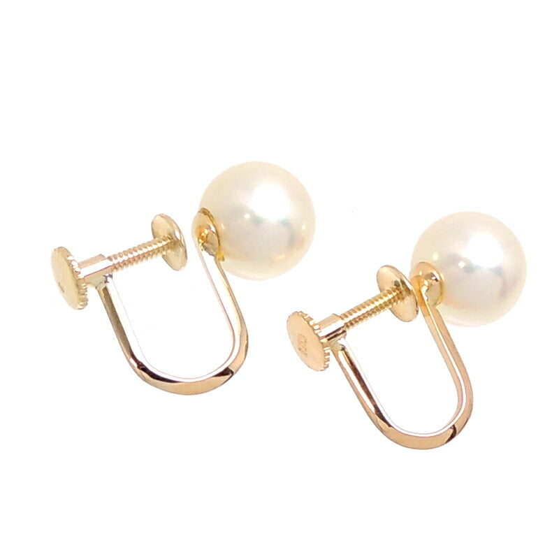 Non-Brand K18 Pearl Earrings in K18 Gold for Women