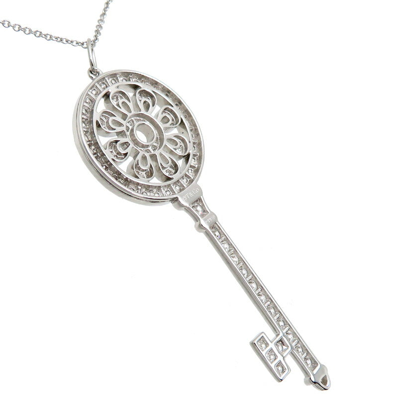 Platinum Diamond Pedal Key Necklace