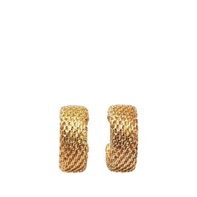 Dior Gold Plated Hoop Clip Earrings