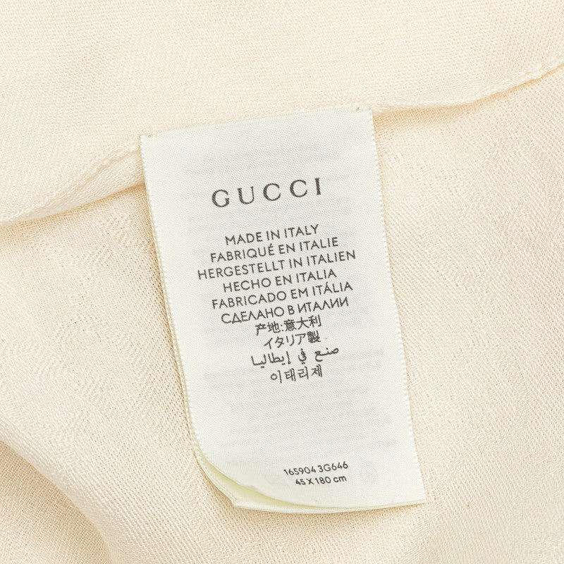 Gucci Wool Silk GG Scarf 165904