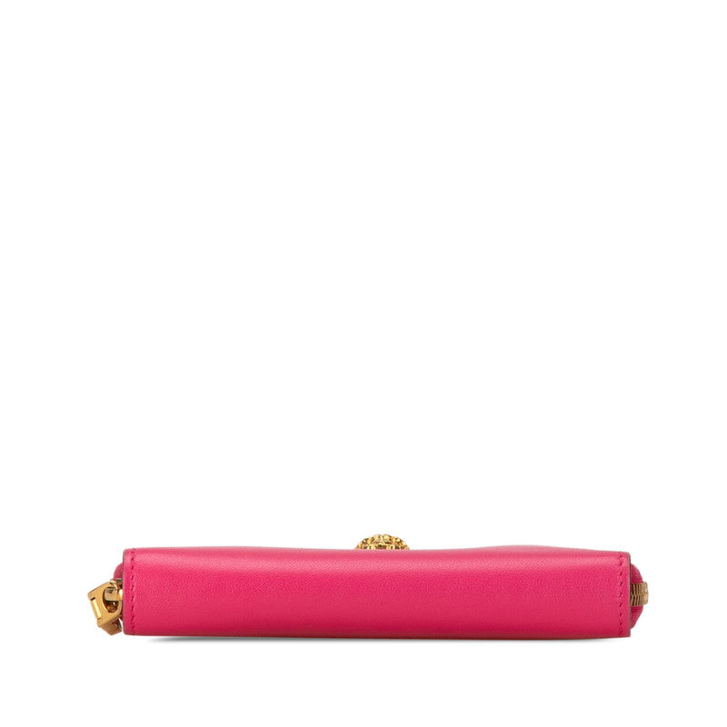 Versace Medusa Leather Bifold Wallet Pink in Very Good Condition