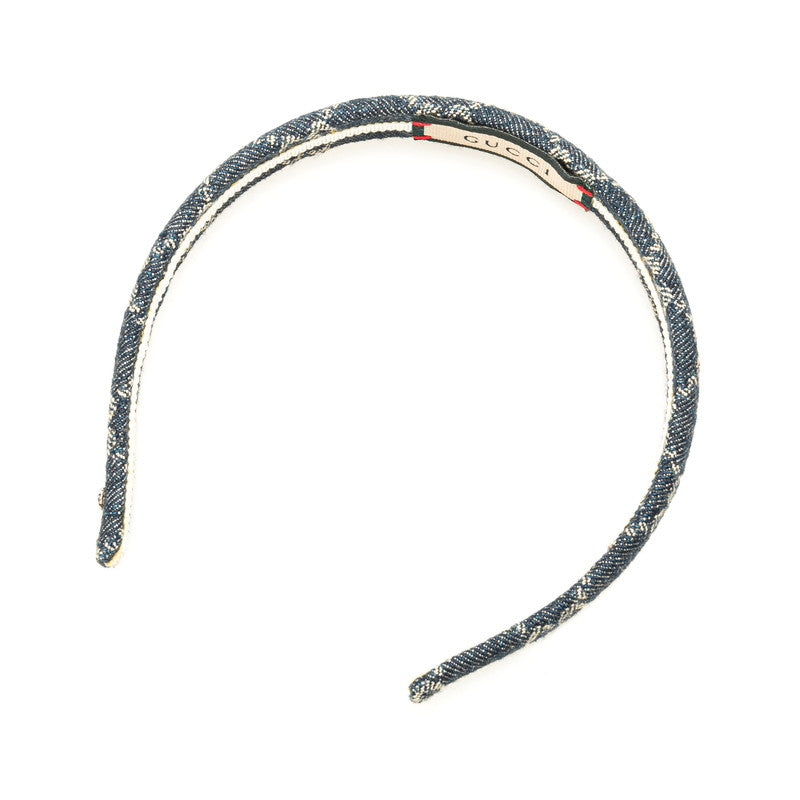 Gucci Denim GG Headband Hair Accessory