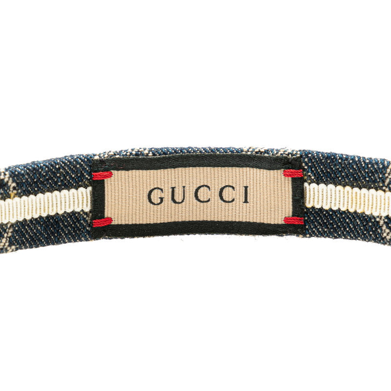 Gucci Denim GG Headband Hair Accessory