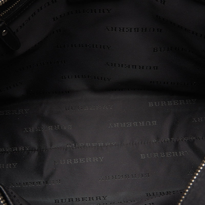 Burberry Nova Check Canvas Leather Tote Bag in Very Good Condition