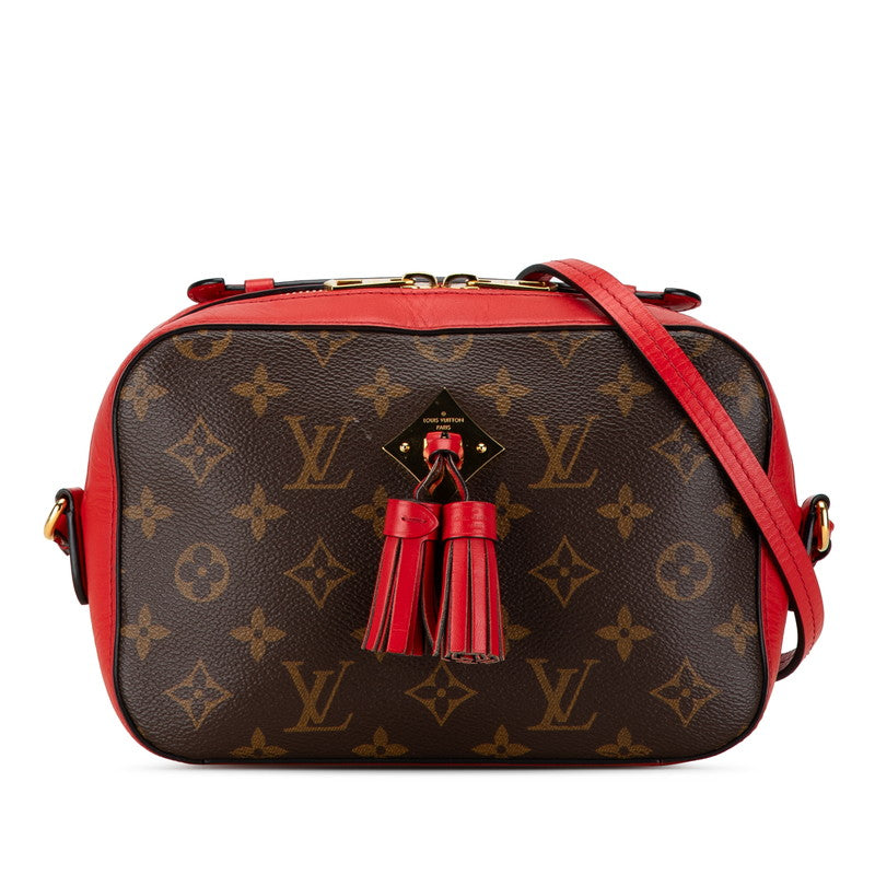 Louis Vuitton Monogram Saintonge Cocrico Shoulder Bag M43556 Red Brown PVC Leather