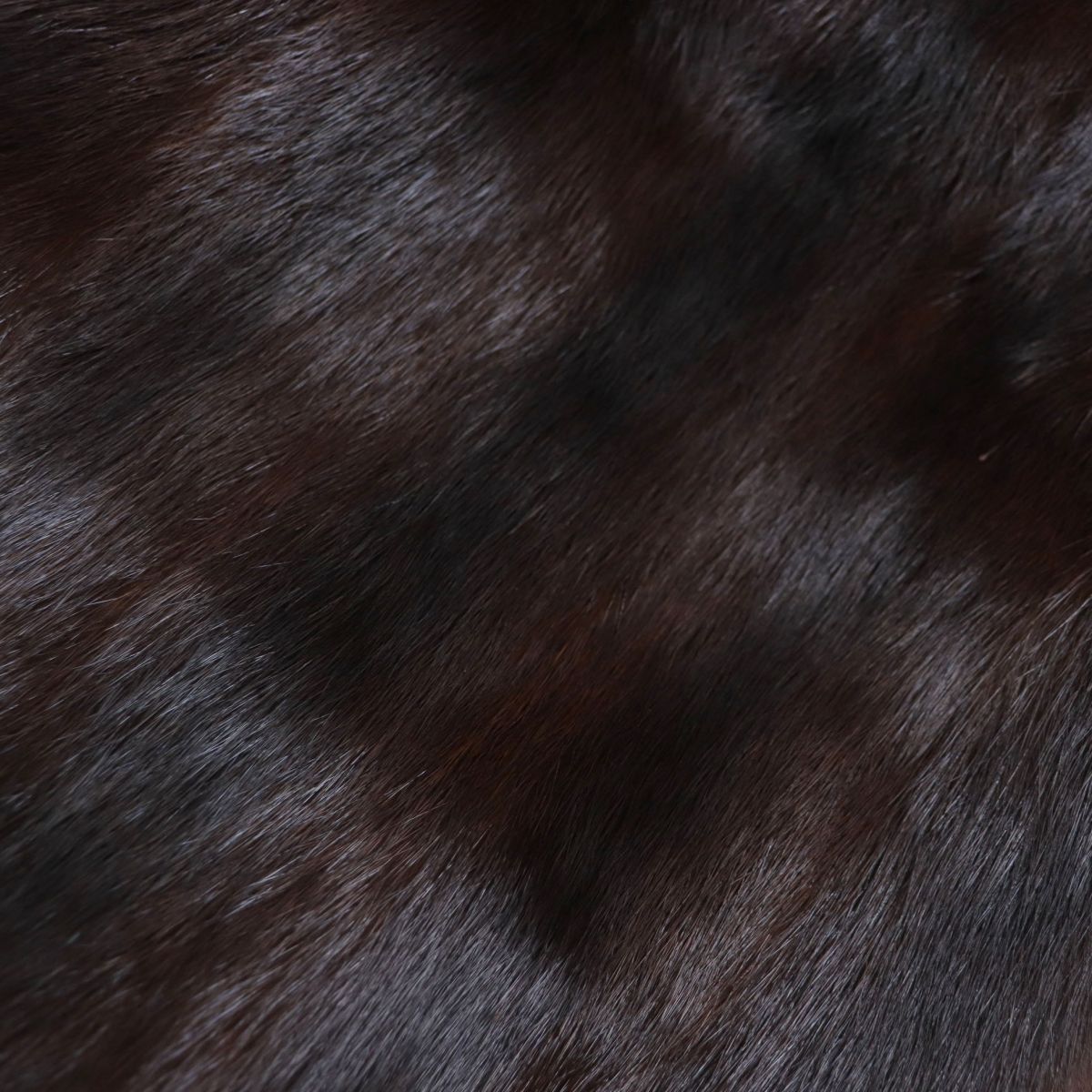 Mitsukoshi Weasel Fur Shawl Stole Dark Brown