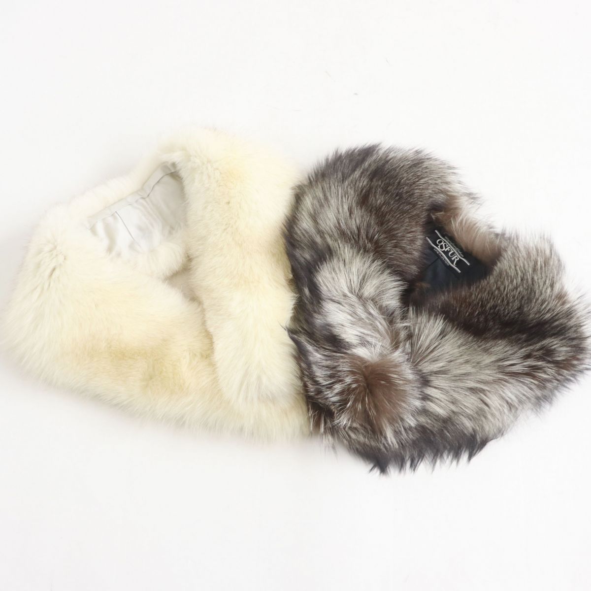 Genuine Fox Fur Tippet Shawl Stole Set