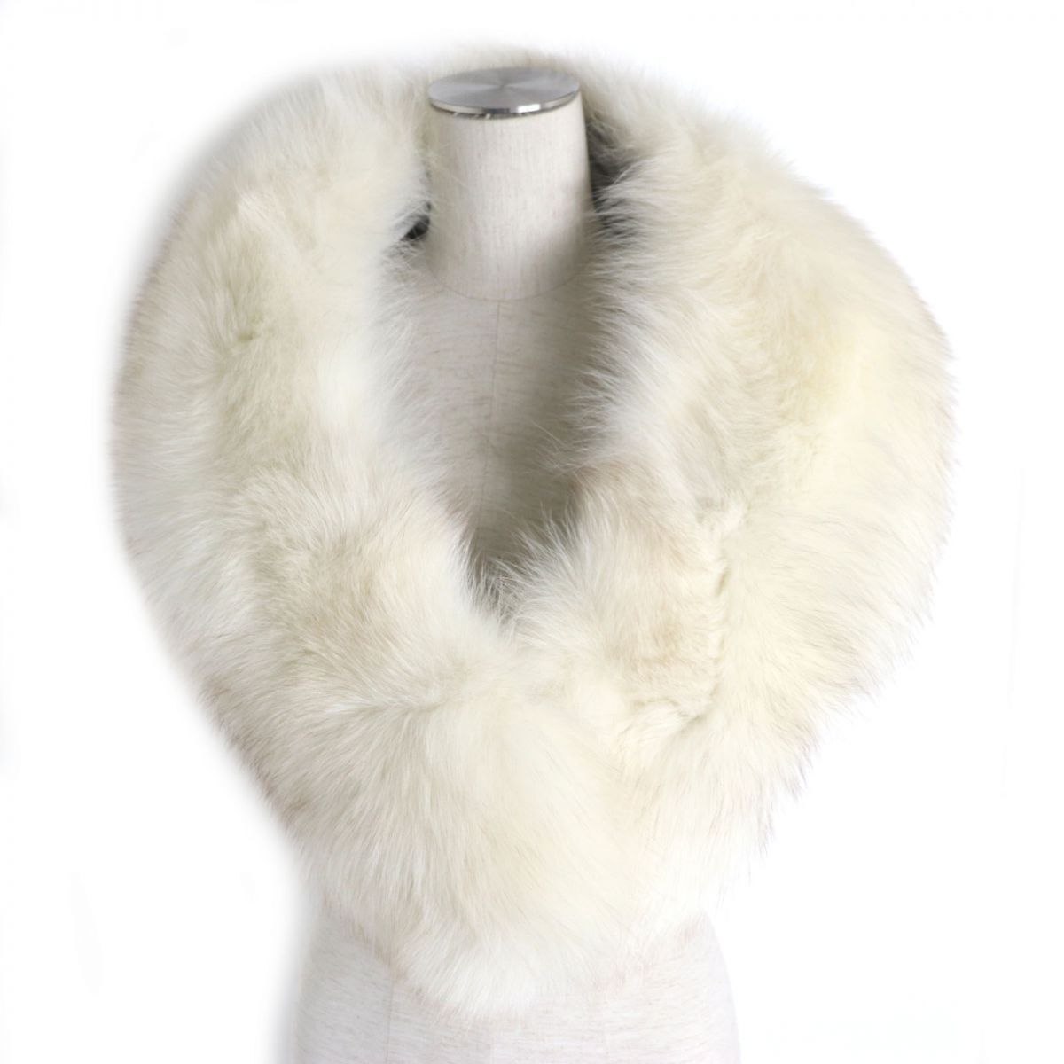 Birger Christensen FOX Fur Shawl Stole Hat Set