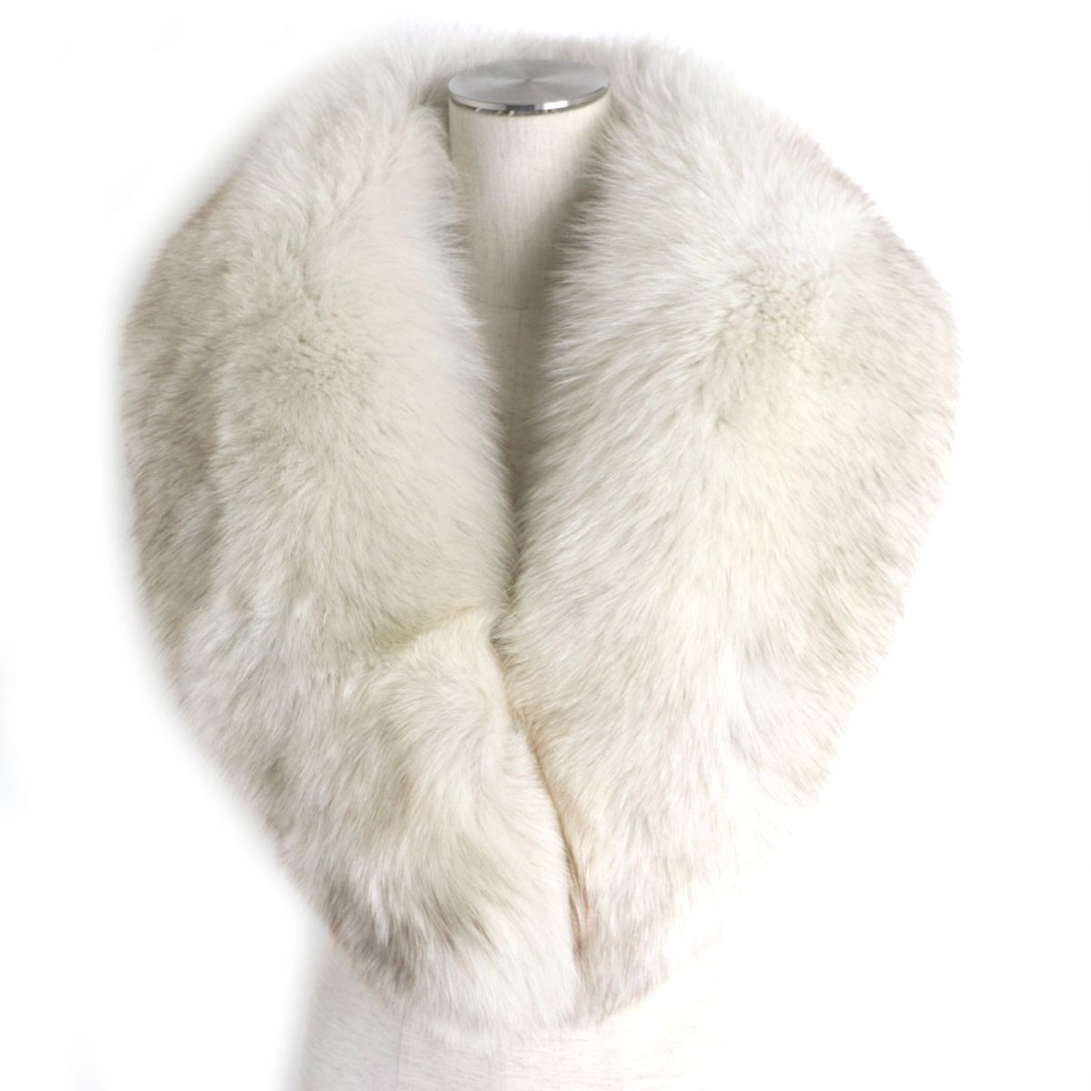 Birger Christensen FOX Fur Shawl Stole Hat Set