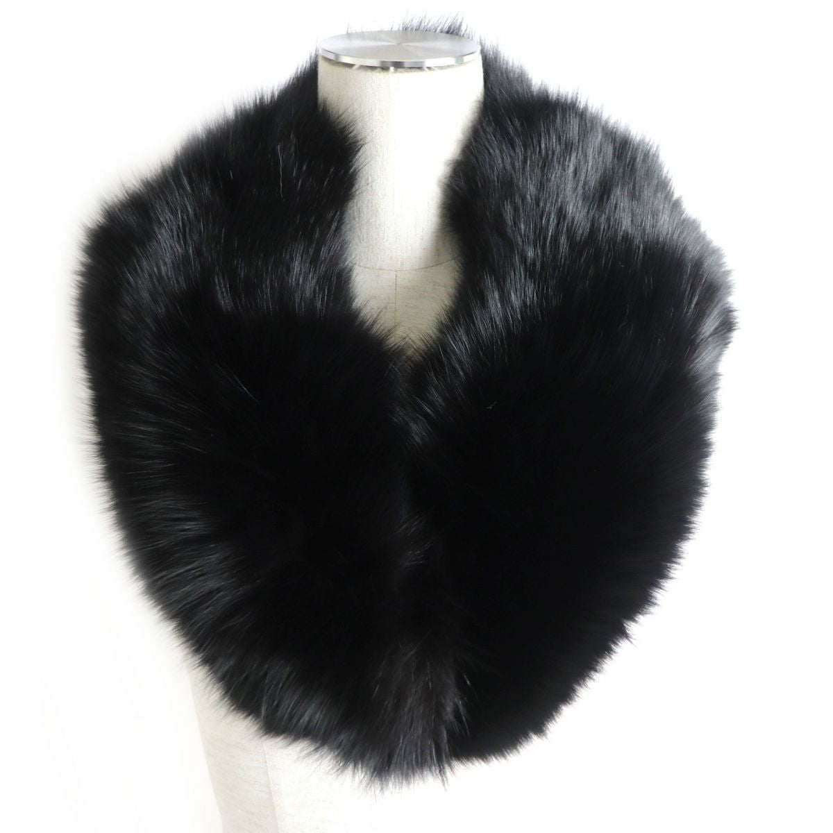 FOX Fur Tippet Shawl Stole 3-Piece Set