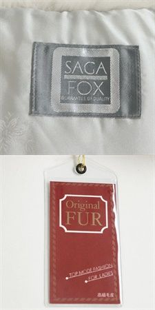 SAGA FOX Genuine Fur Tippet Shawl Stole Set