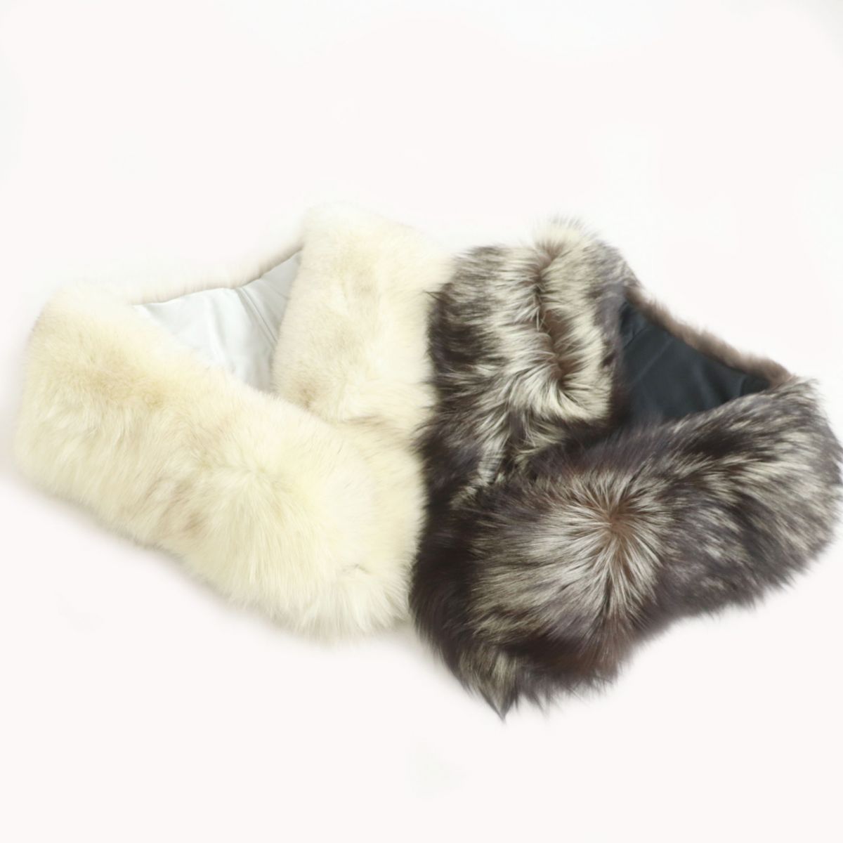 SAGA FOX Genuine Fur Tippet Shawl Stole Set