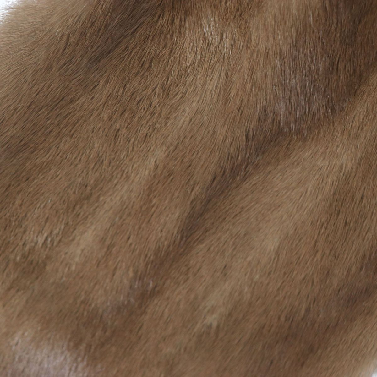 Mink Shawl with Tassels, Genuine Fur, Brown