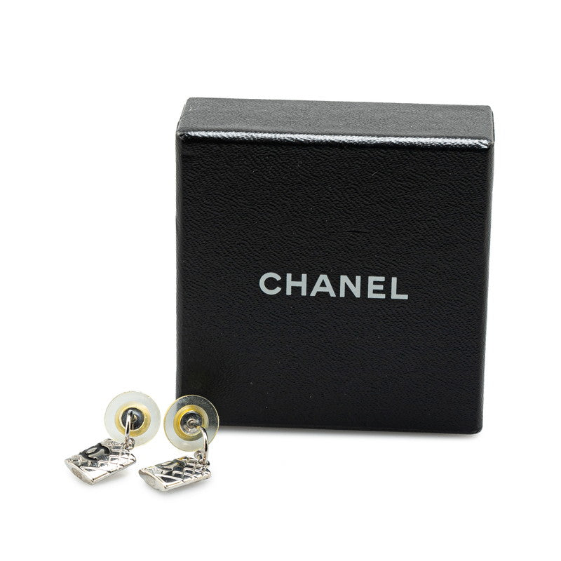 Chanel Cambon Coco Mark Metal Earrings