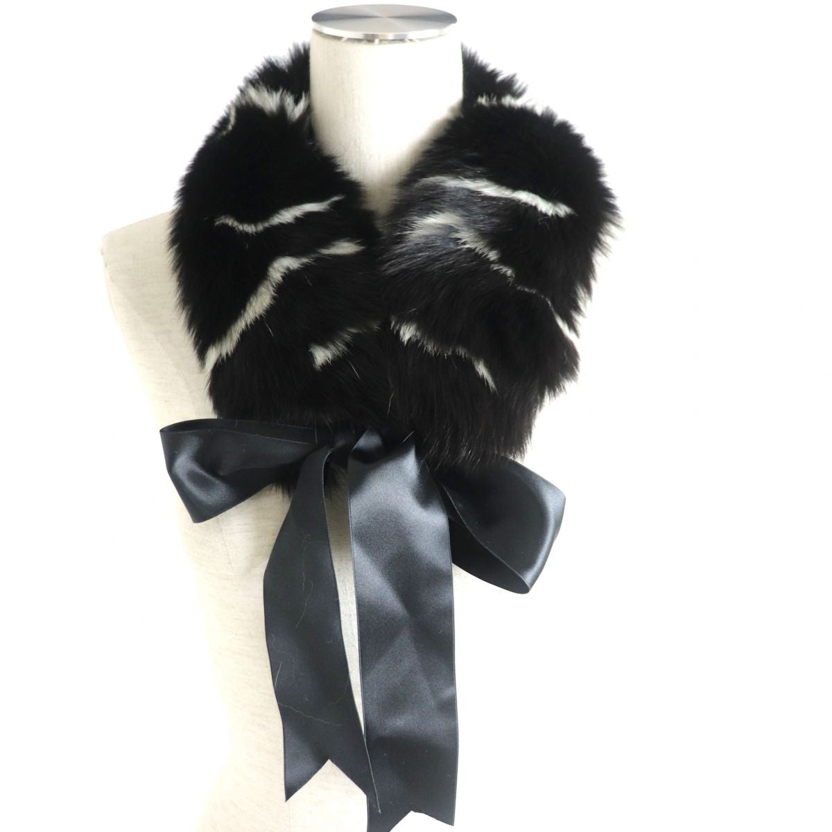 FOX Genuine Fur Tippet Shawl Stole Set