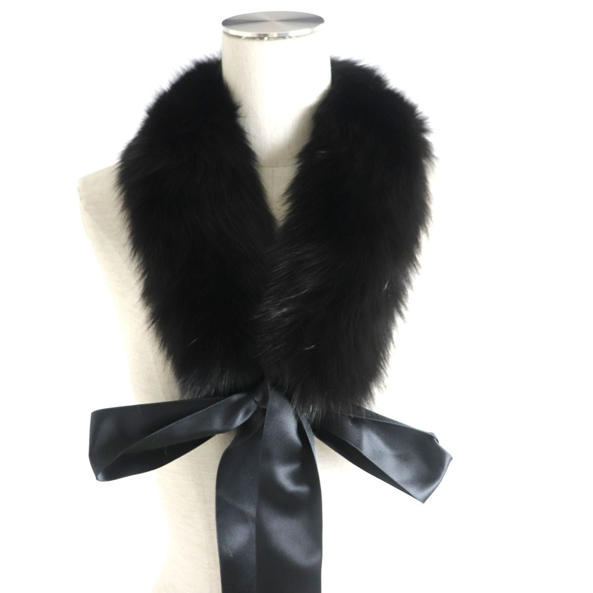 FOX Genuine Fur Tippet Shawl Stole Set