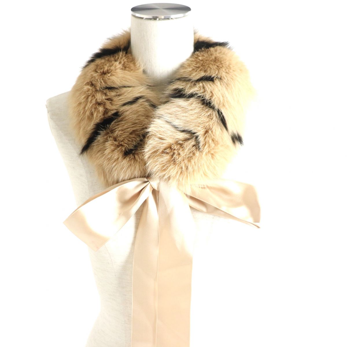 FOX Genuine Fur Tippet Shawl Stole Set