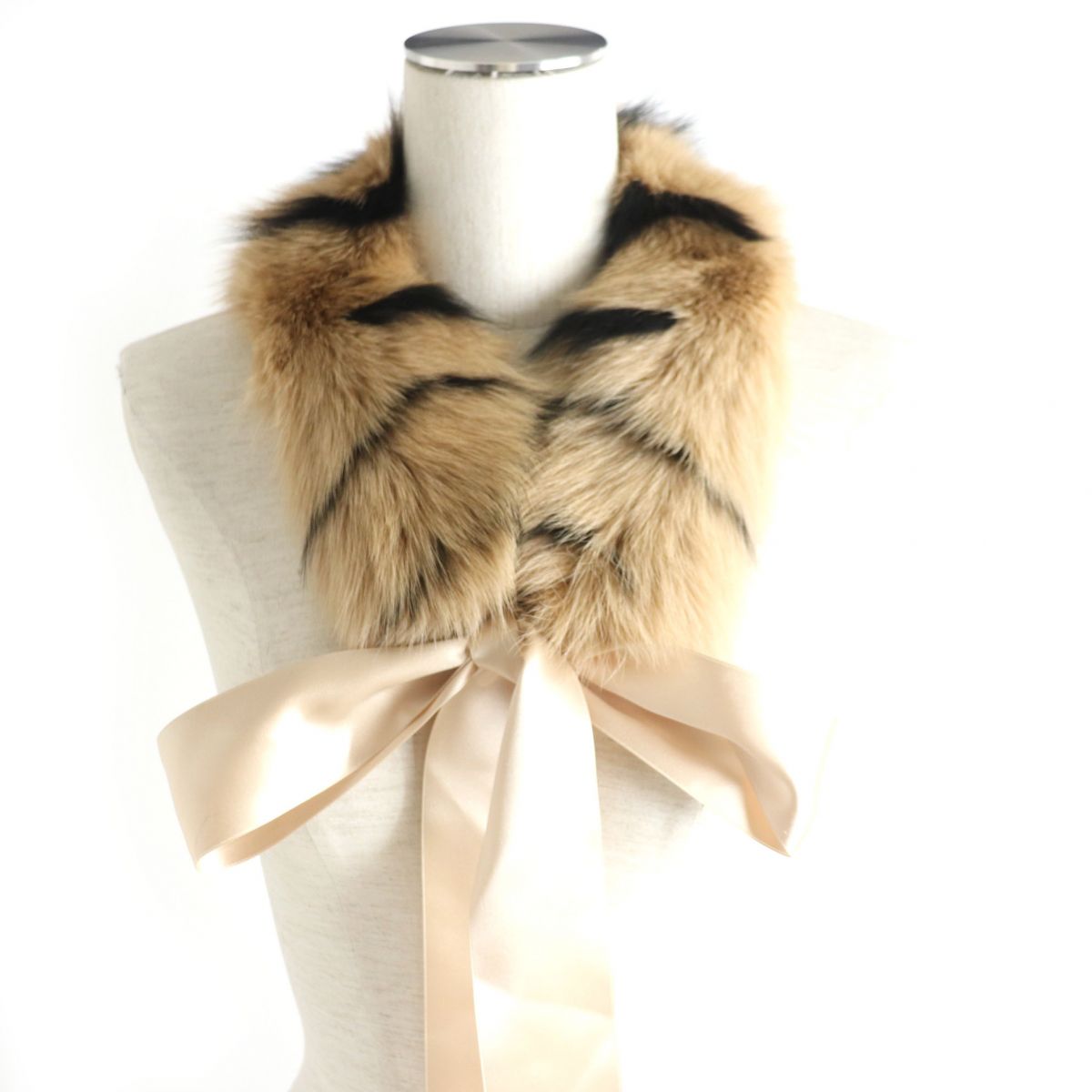 FOX Genuine Fur Tippet Shawl Stole Set