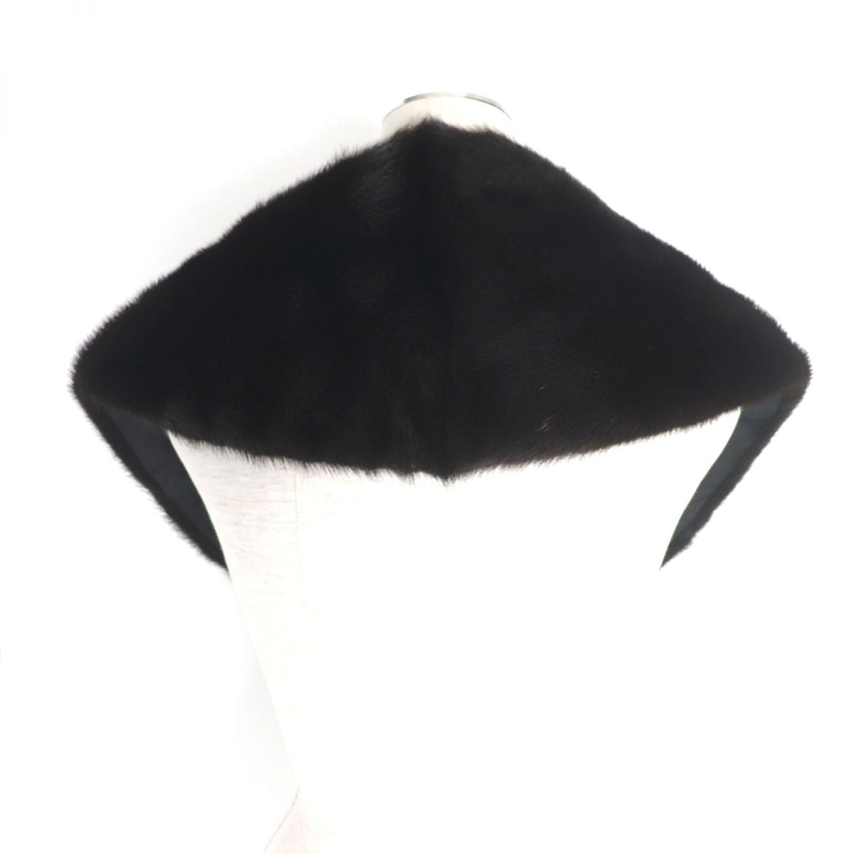 JINDO Mink Fur Shawl Stole Black