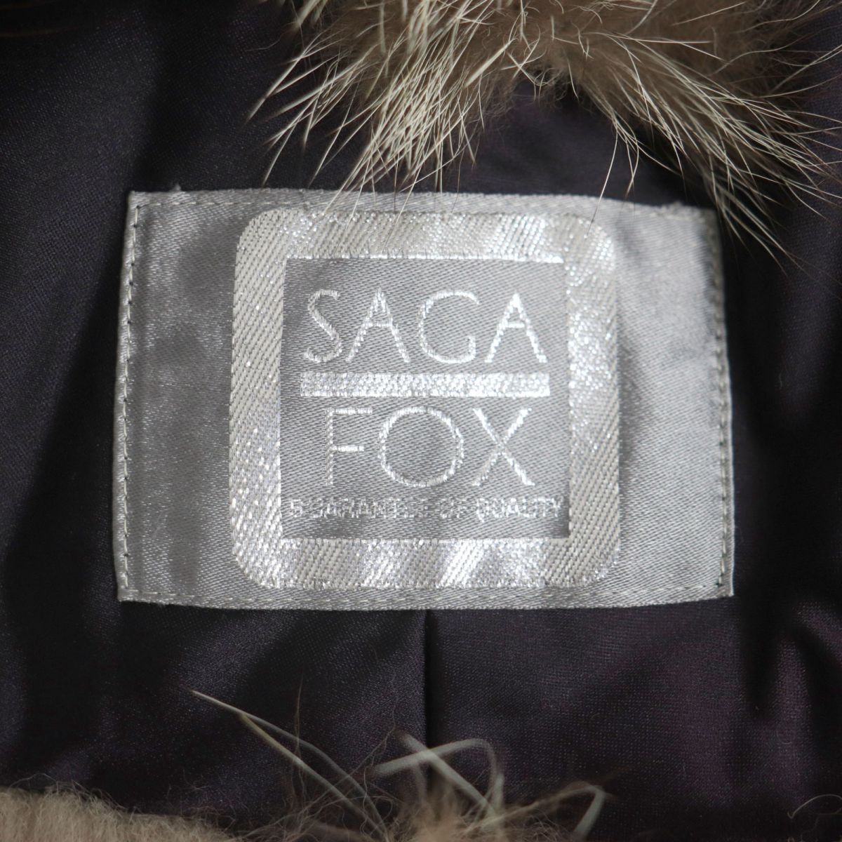 SAGA FOX Real Fur Shawl Stole Set