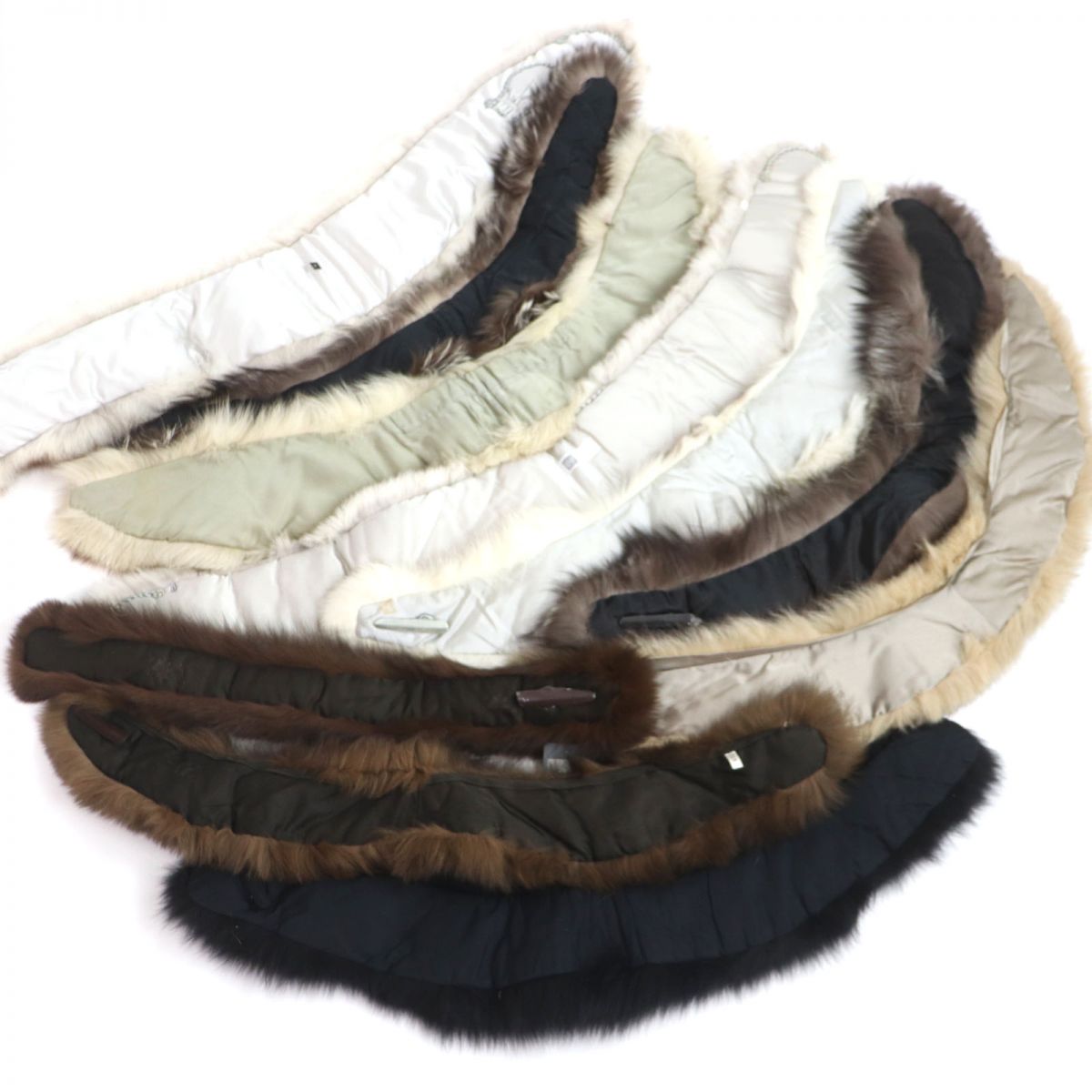 SAGA FOX Genuine Fur Shawl Stole Tippet Set