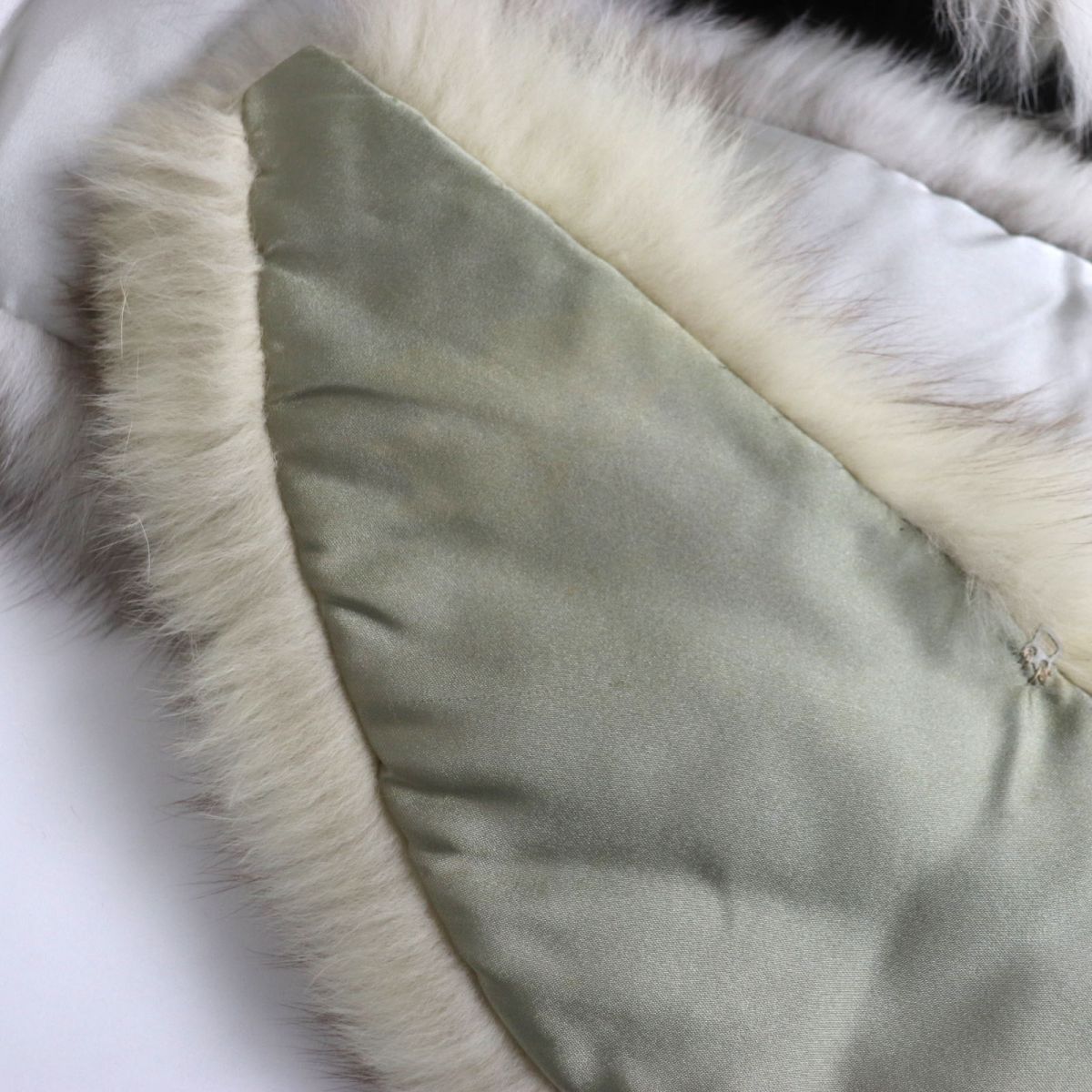 SAGA FOX Genuine Fur Shawl Stole Tippet Set