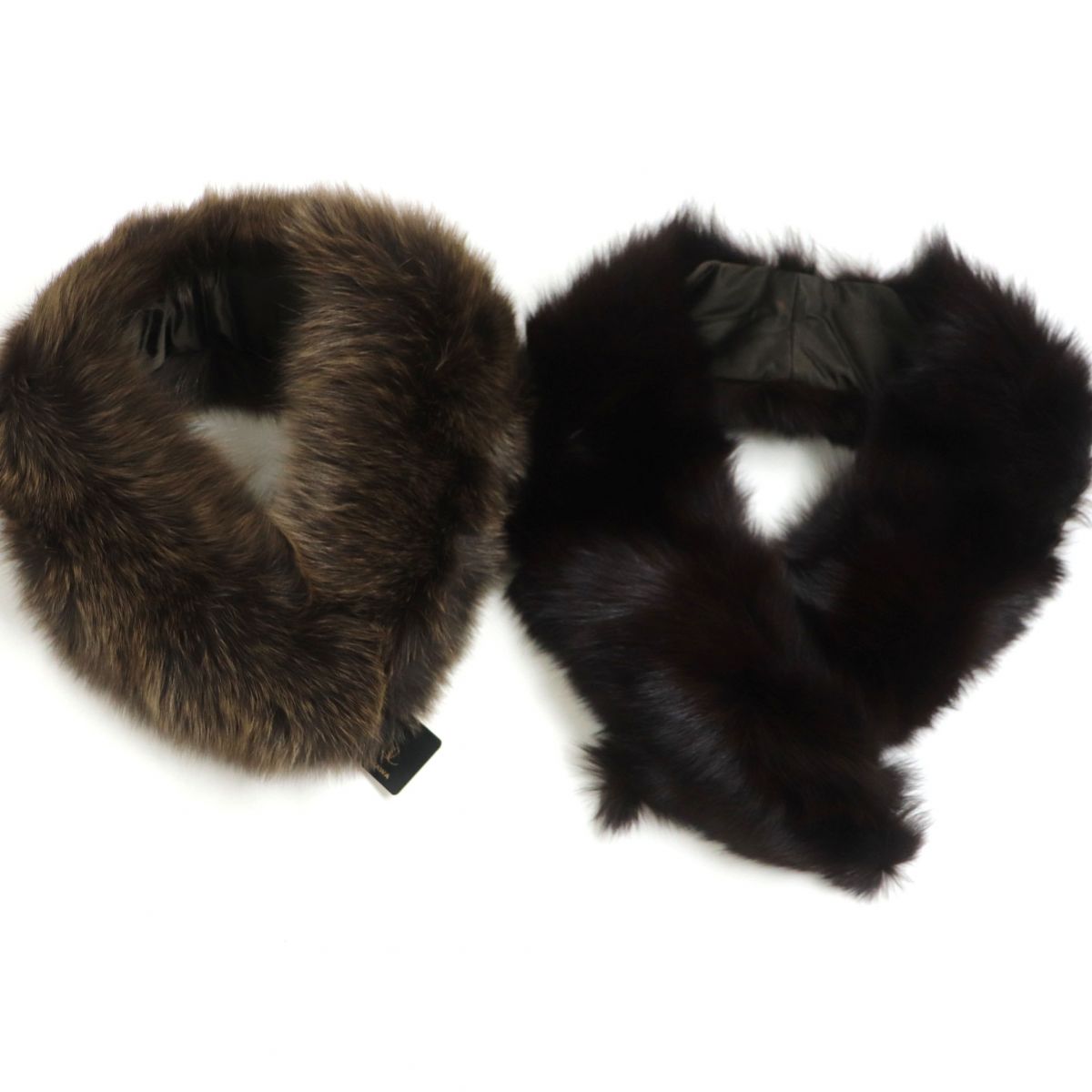 FOX Genuine Fur Shawl Stole 2-Piece Set