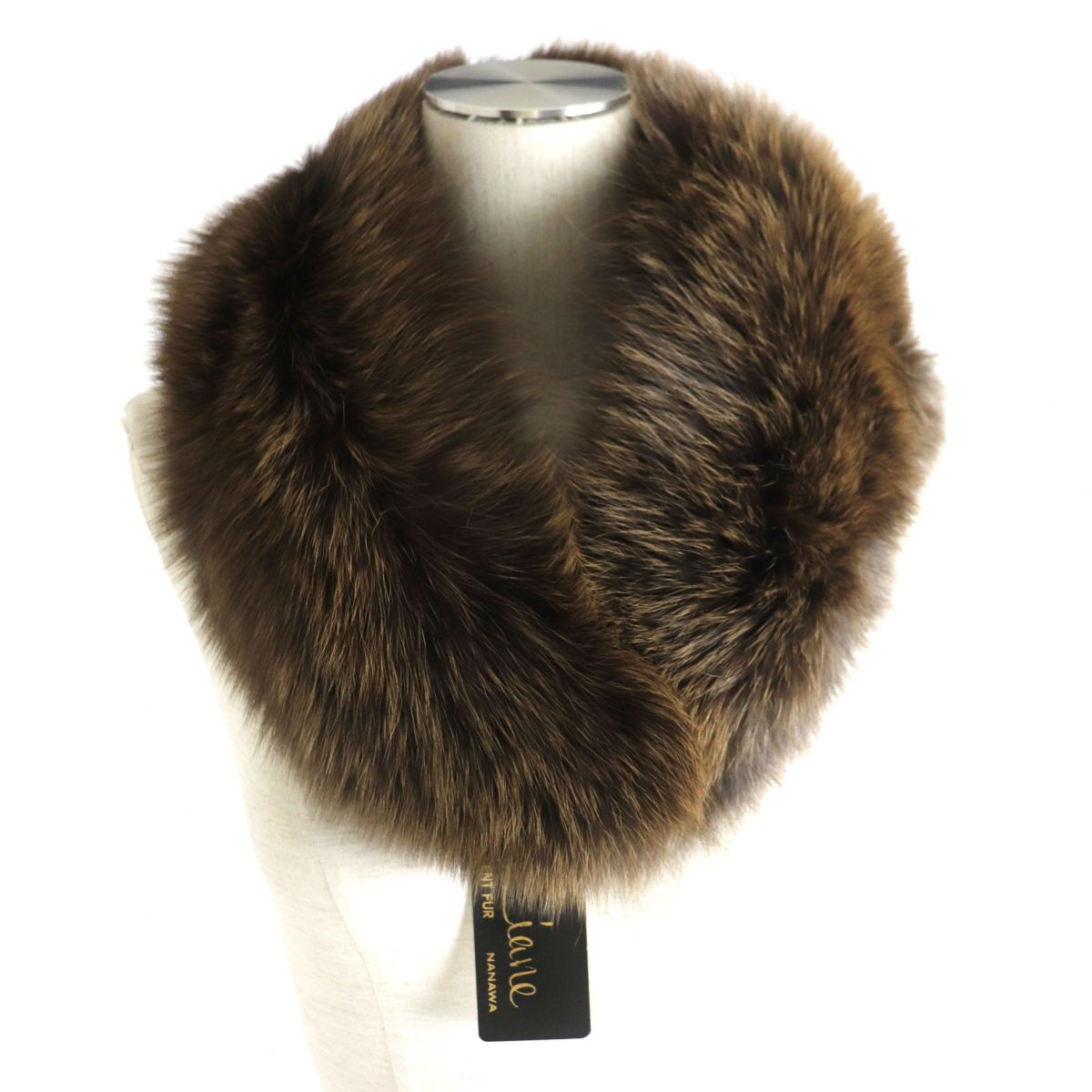 FOX Genuine Fur Shawl Stole 2-Piece Set