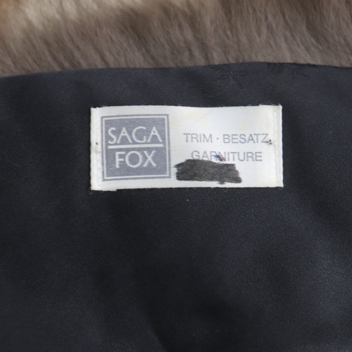 SAGA FOX Genuine Fur Shawl Stole Tippet Set