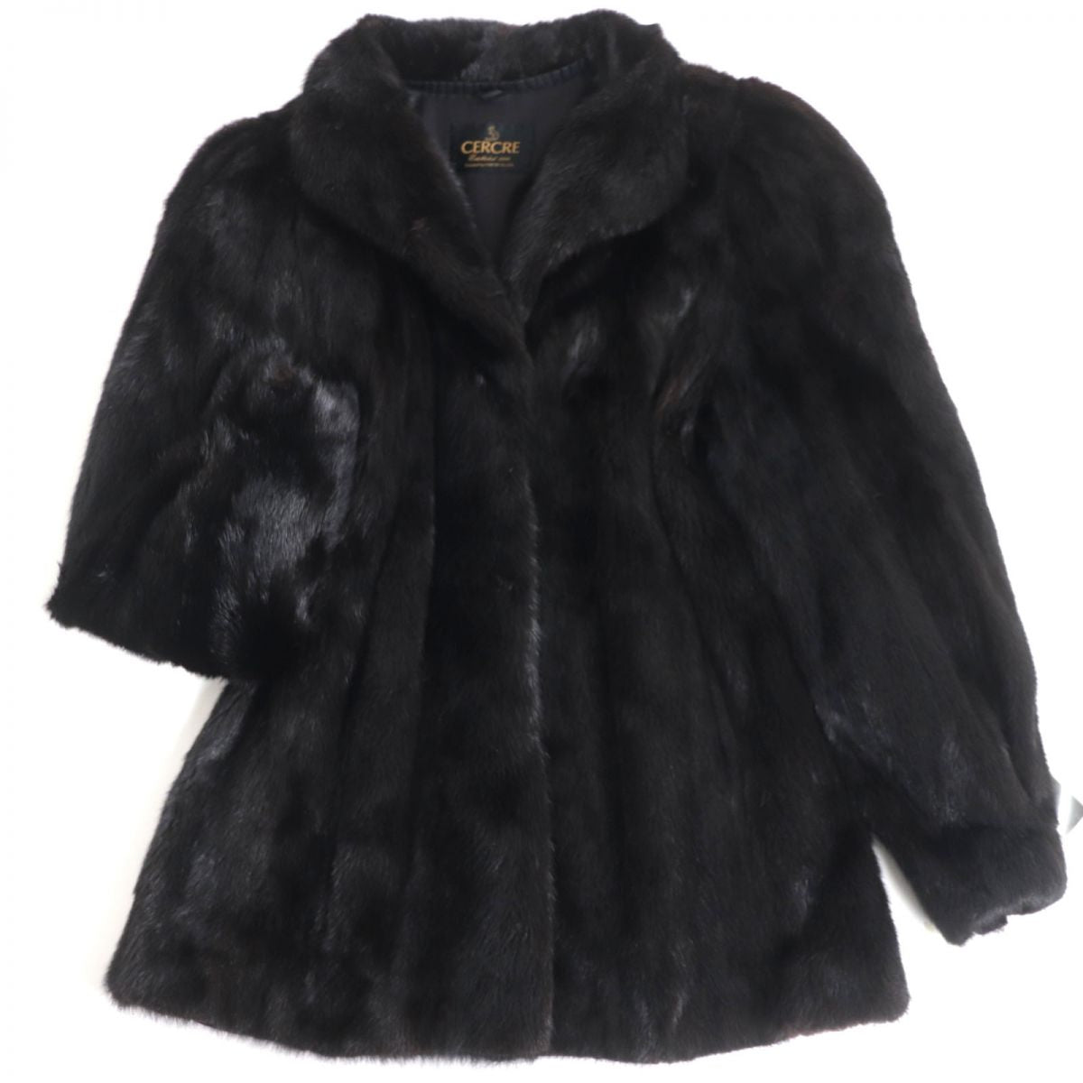 Mink Genuine Fur Coat Black