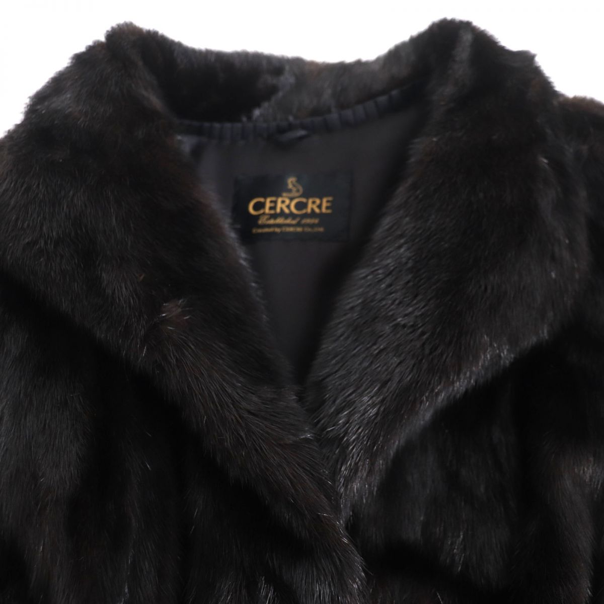 Mink Genuine Fur Coat Black