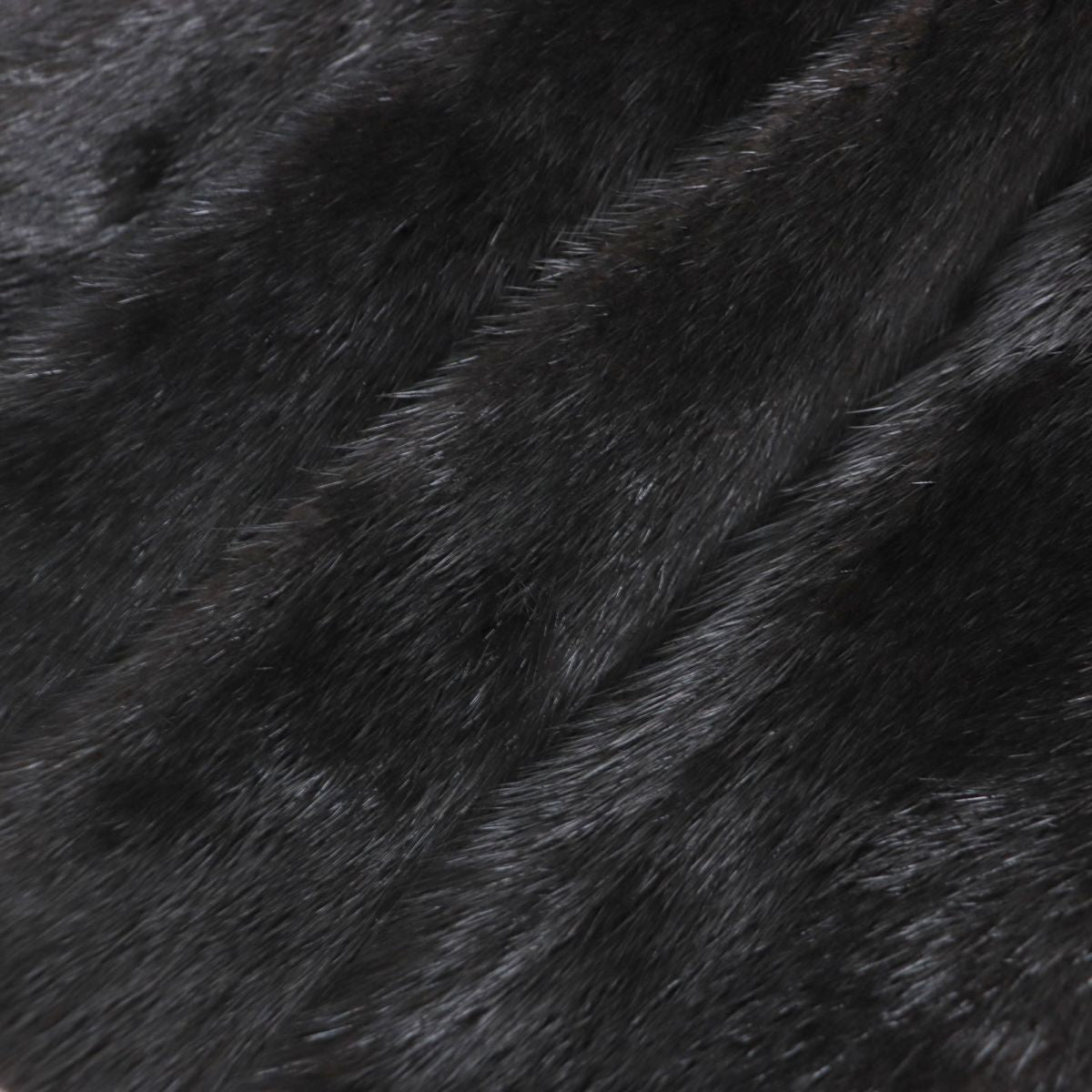 Mink Genuine Fur Coat Black