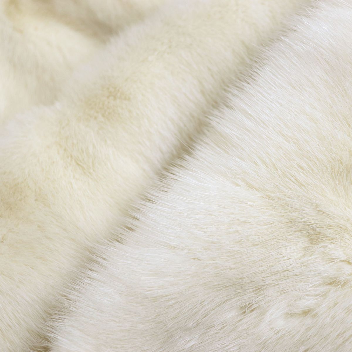 Mink Real Fur Shawl Stole Beige