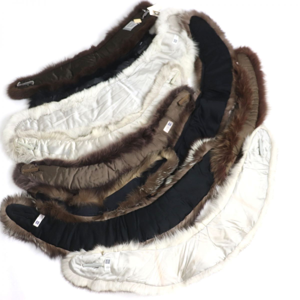 SAGA FOX Genuine Fur Shawl Stole Tippet Set