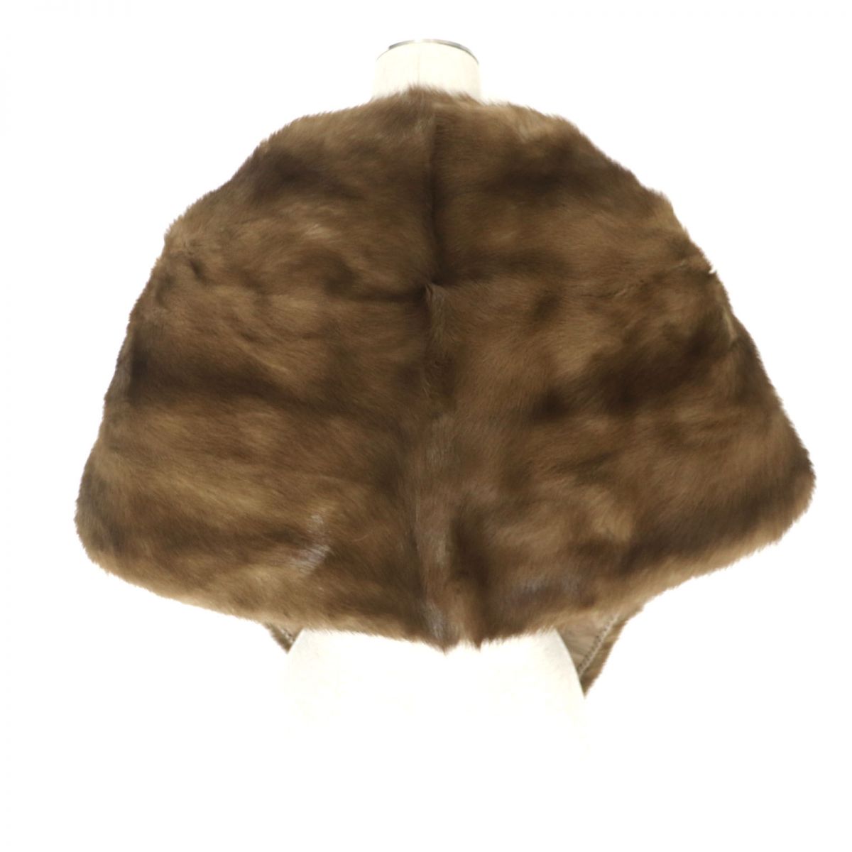 Mink Fur Large Shawl Stole with Tassels