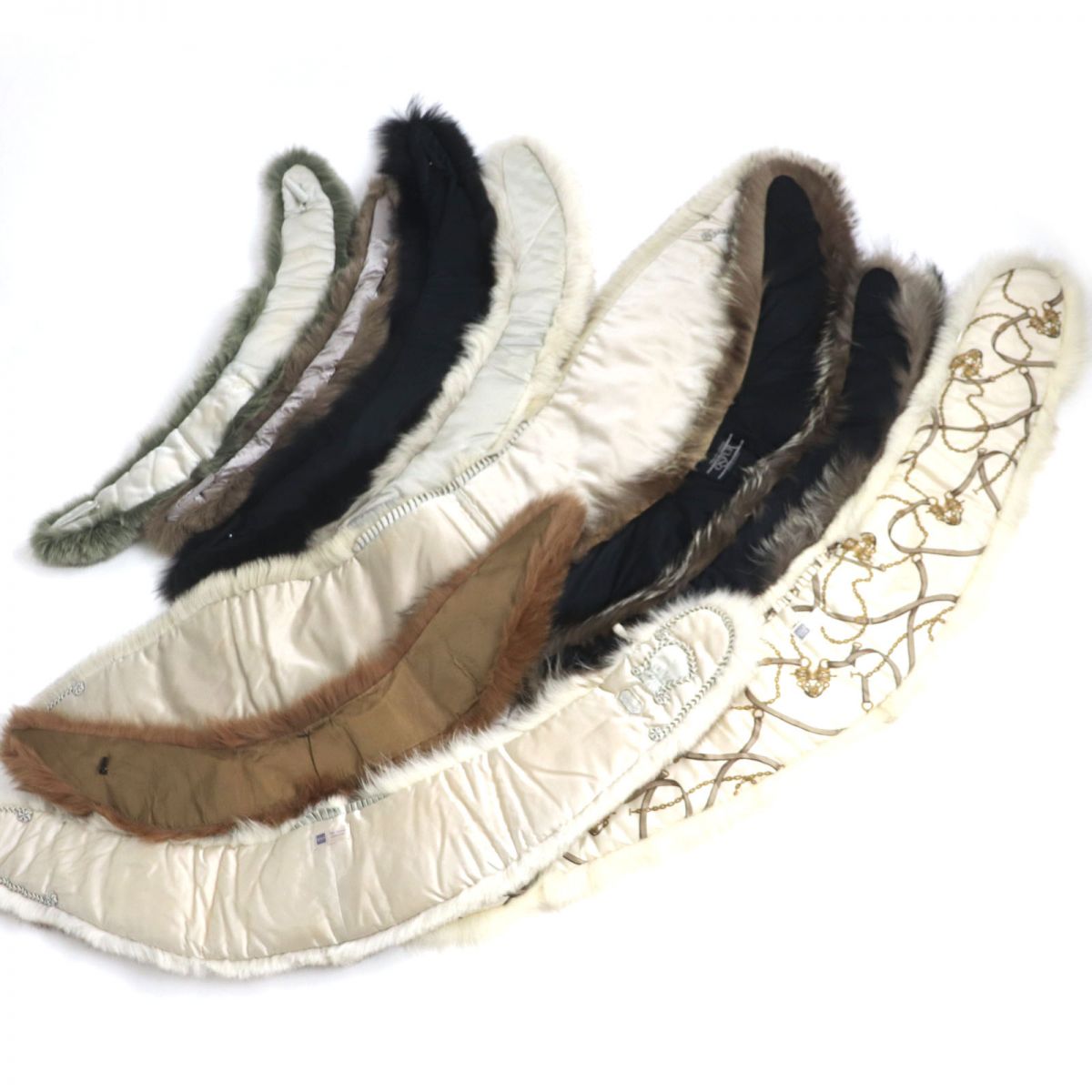 SAGA FOX Genuine Fur Shawl Stole Tippet Set