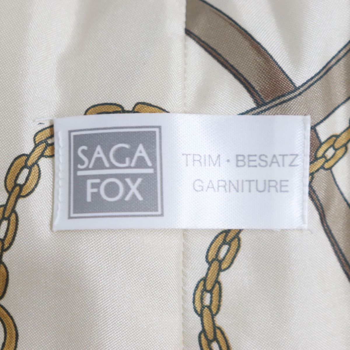 SAGA FOX Genuine Fur Shawl Stole Tippet Set