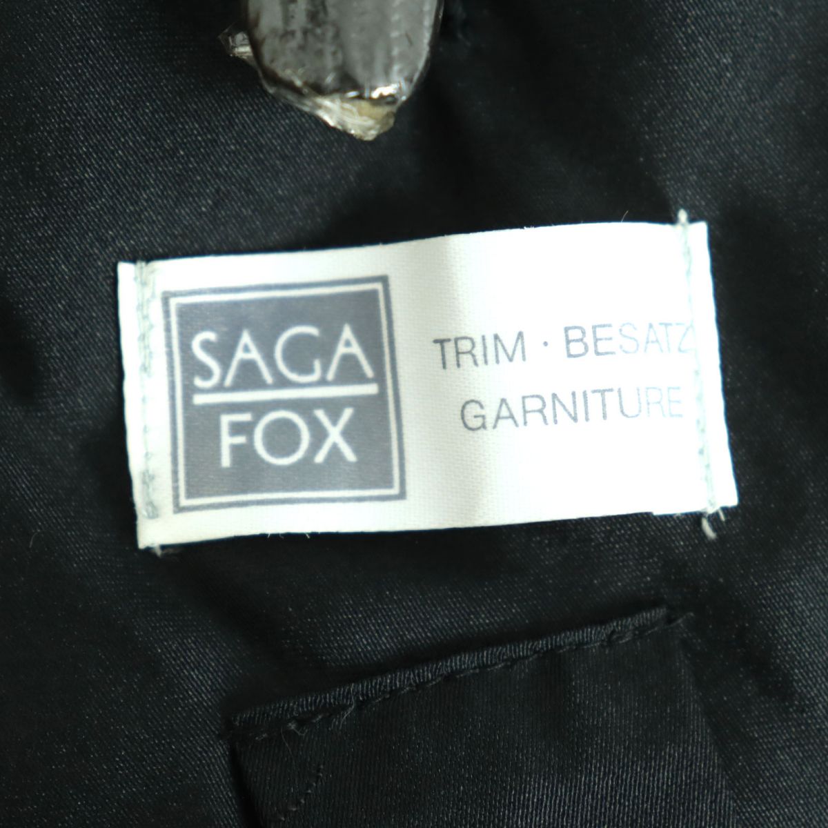 SAGA FOX Fur Shawl with Floral Embroidery