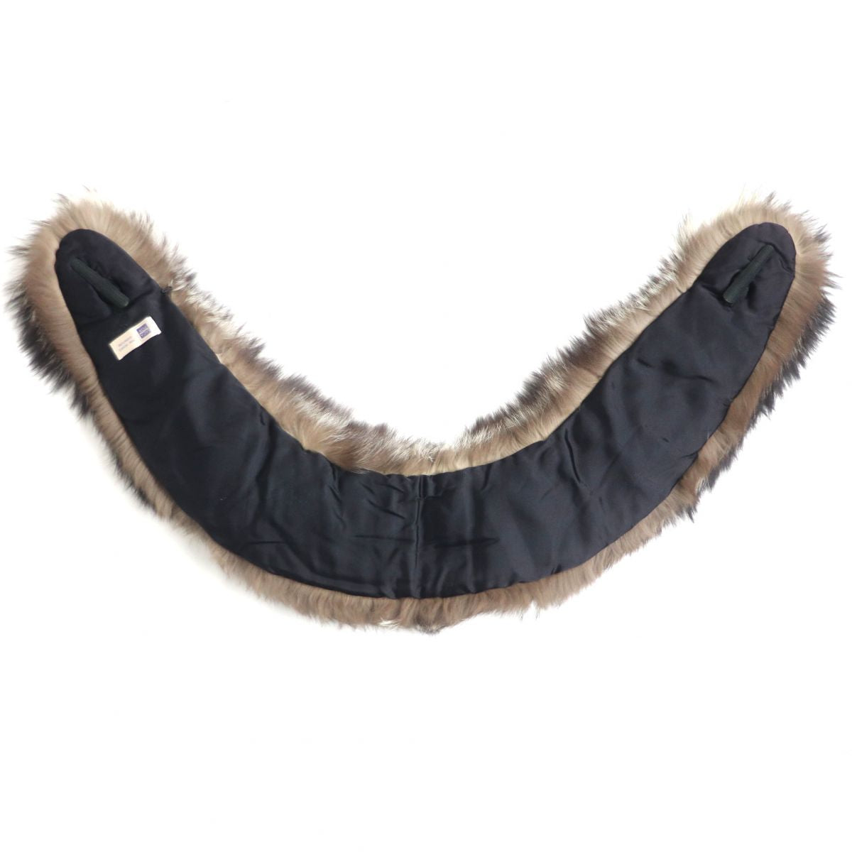 SAGA FOX Genuine Fur Shawl with Embroidery