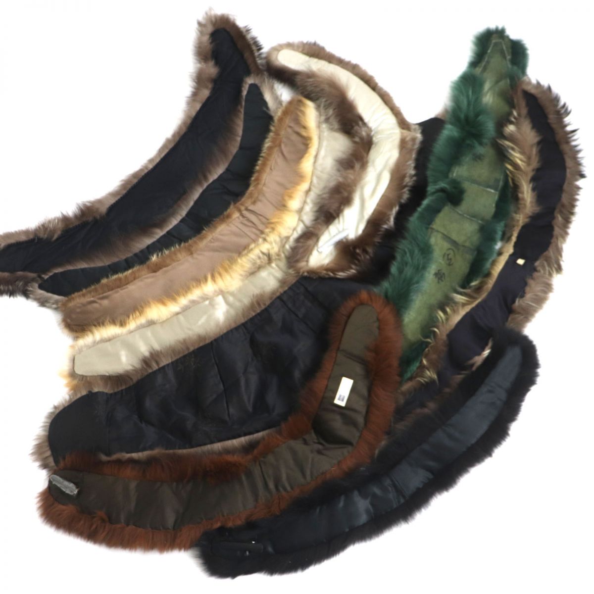 SAGA FOX Genuine Fur Shawl Stole Tippet Set