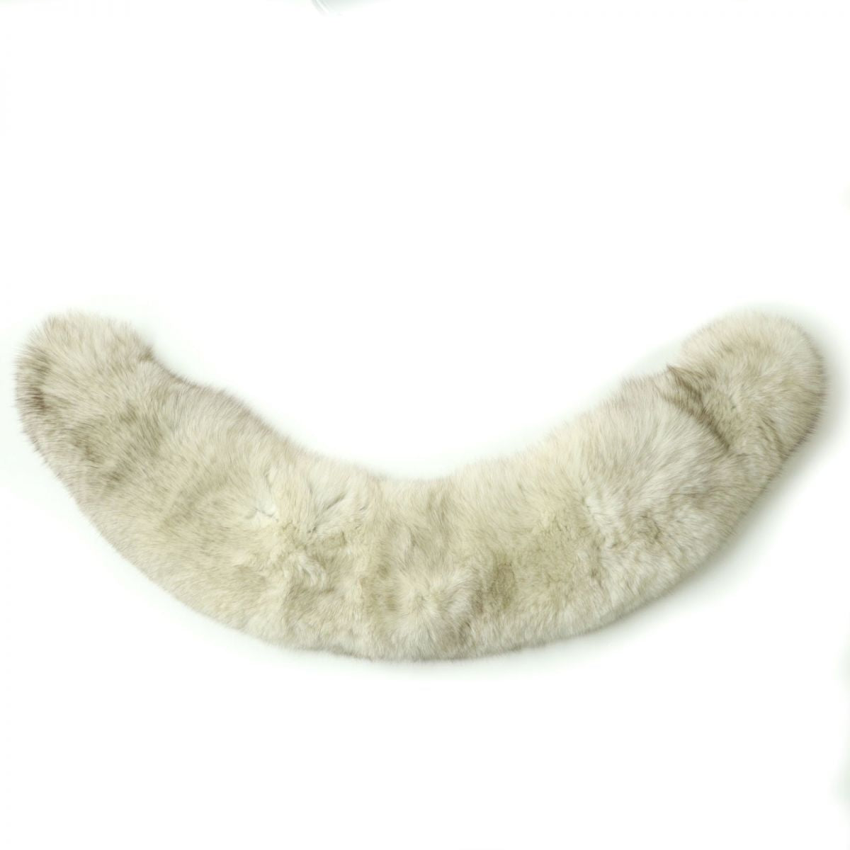 SAGA FOX Genuine Fur Shawl Tippet Ivory Brown