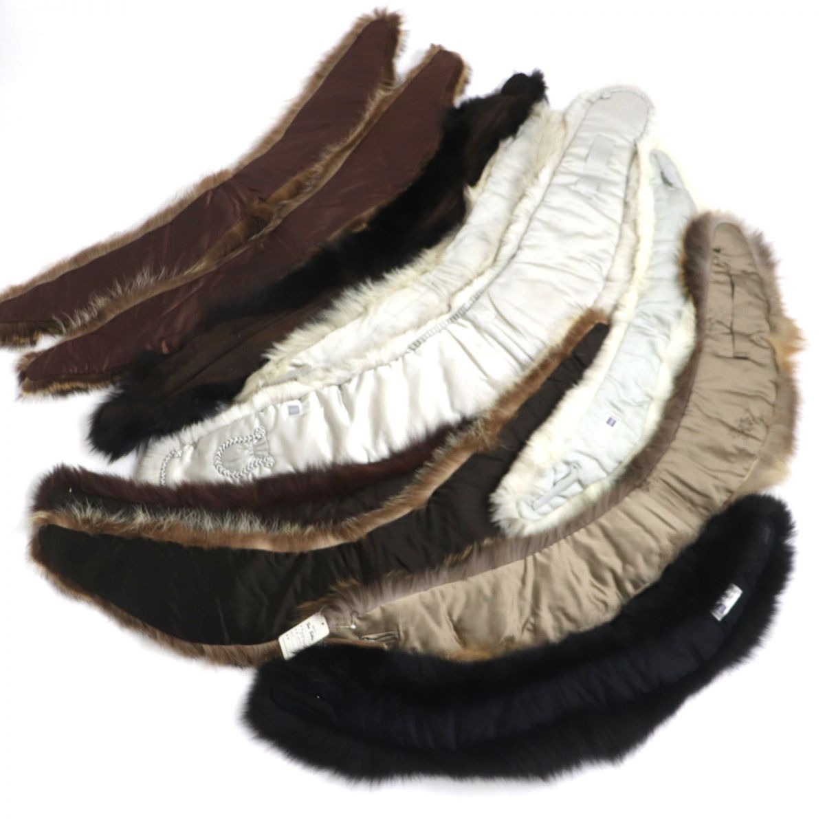 SAGA FOX Genuine Fur Shawl Stole Tippet Set