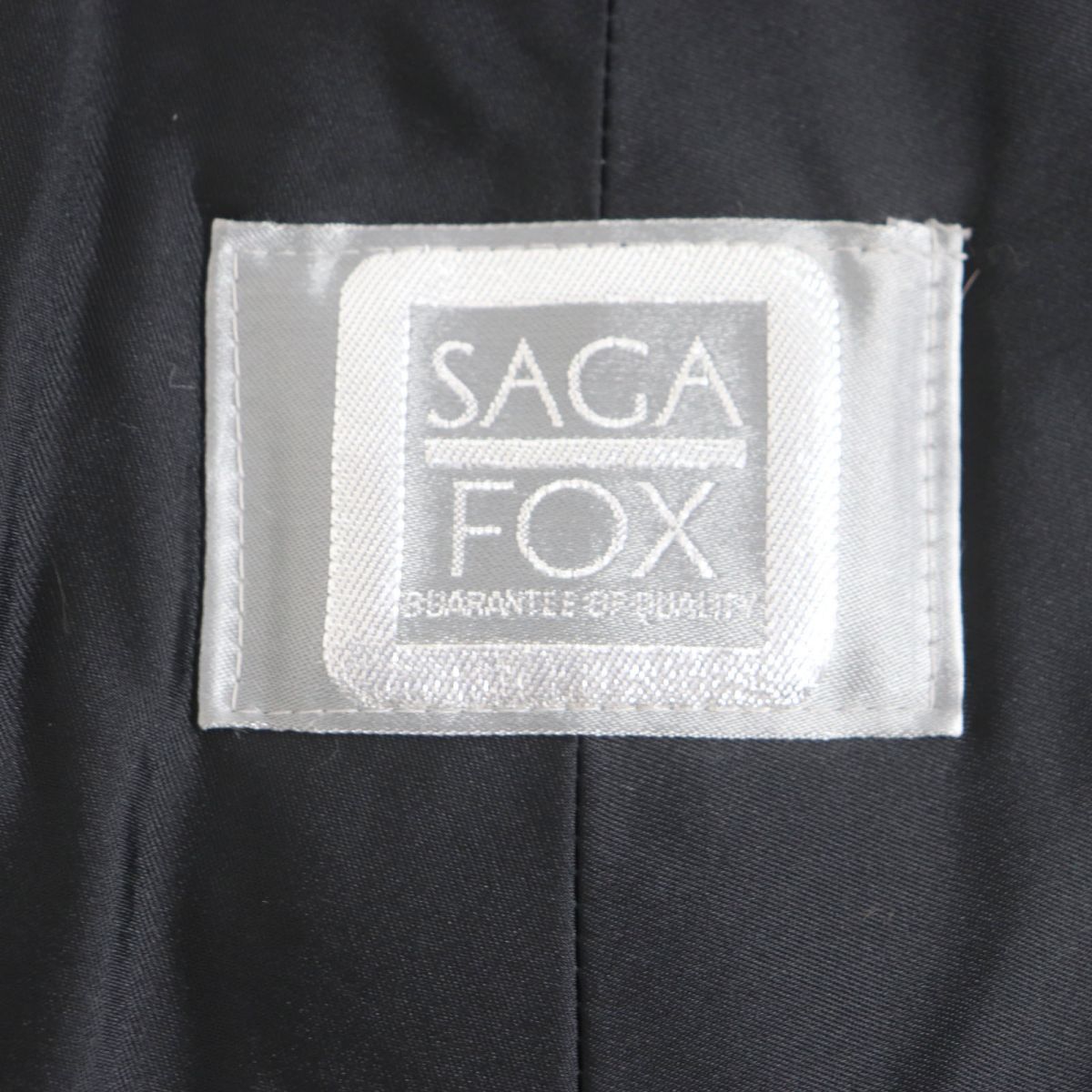 SAGA FOX Genuine Fur Shawl Stole Brown White