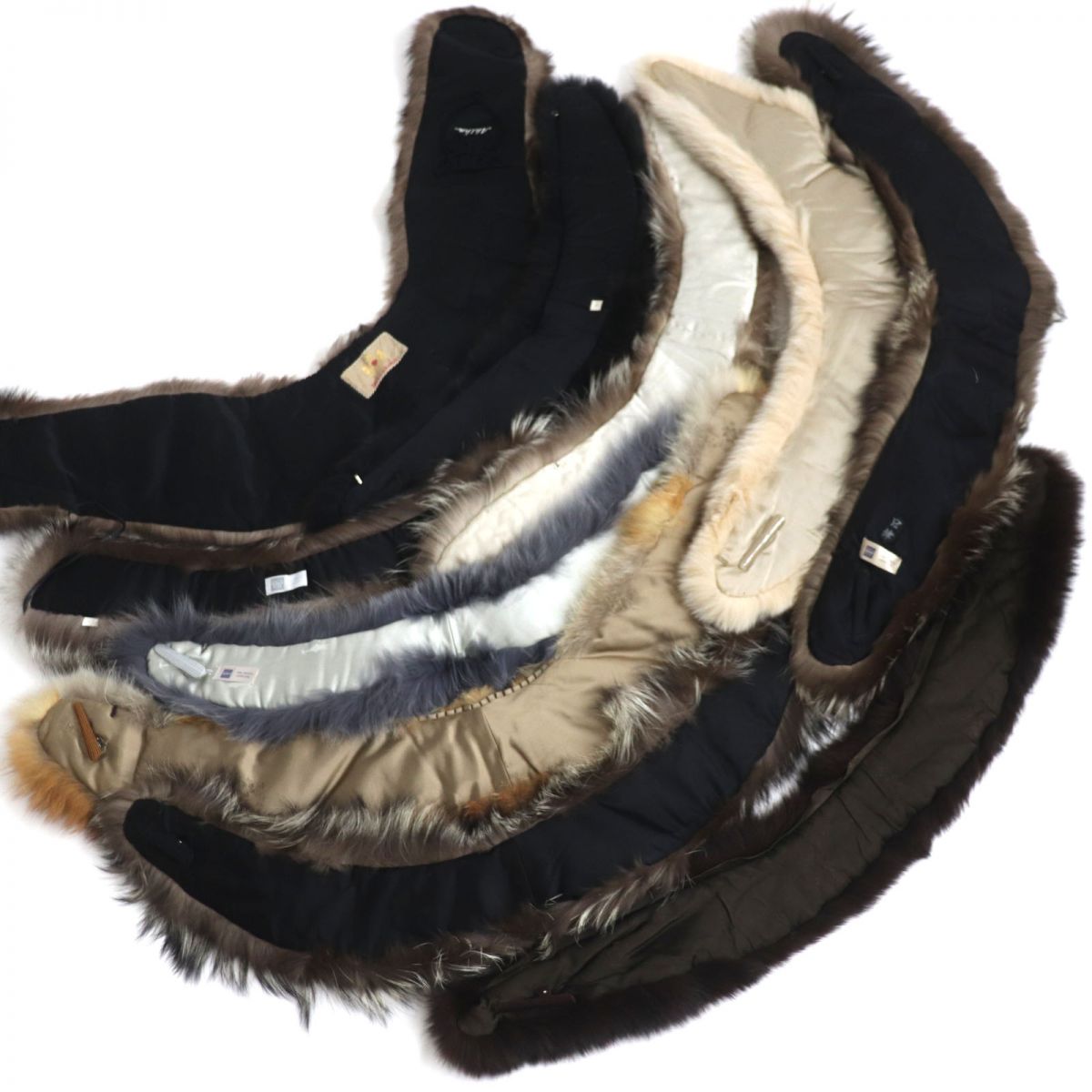 SAGA FOX Genuine Fur Shawl Stole Set