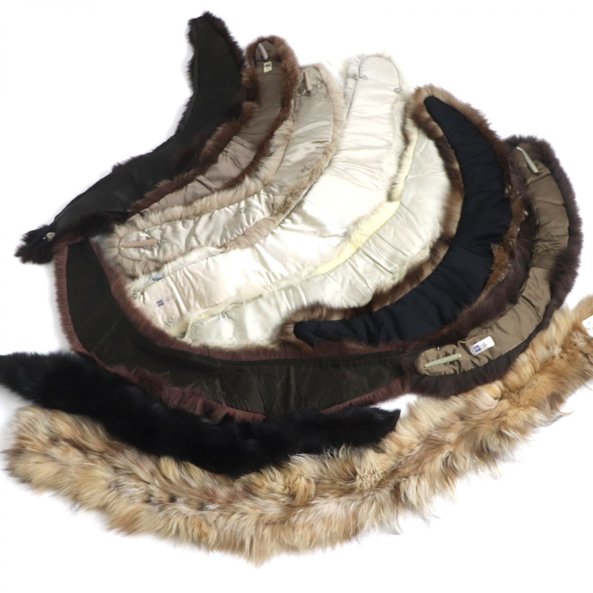 SAGA FOX Genuine Fur Shawl Stole Tippet Set