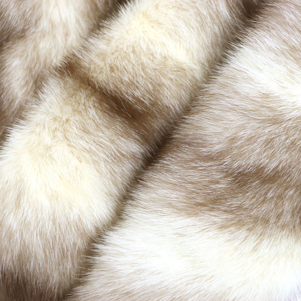 Mink Pearl White Real Fur Shawl Stole