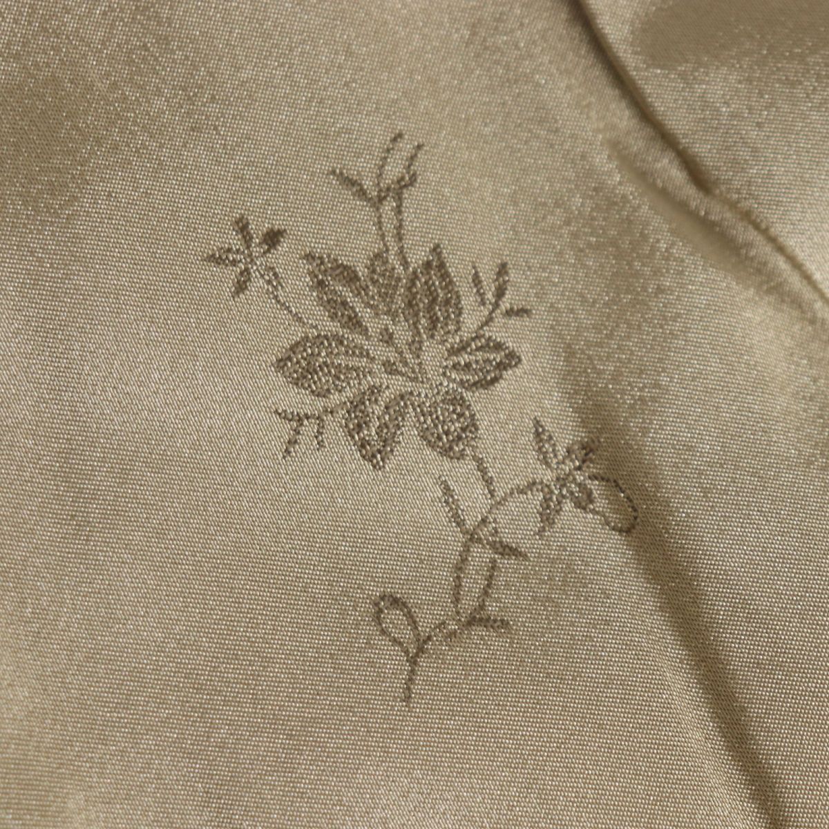 Mink Fur Shawl with Floral Embroidery, Brown